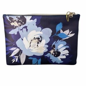 Floral Blue Clutch Bag